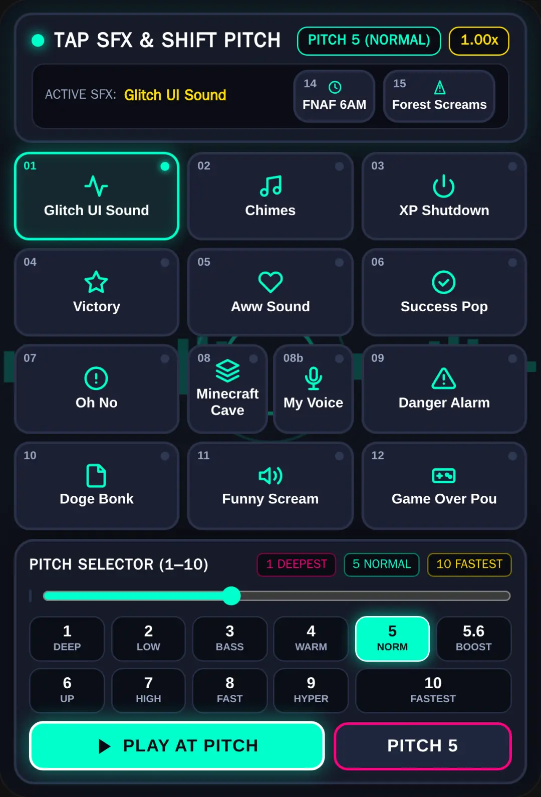 Pitch Shifter Deck cover
