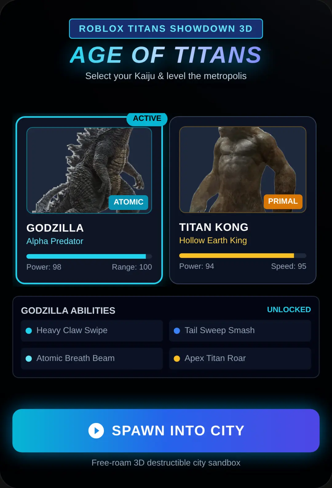 Age of Titans: 3D Godzilla Simulator cover