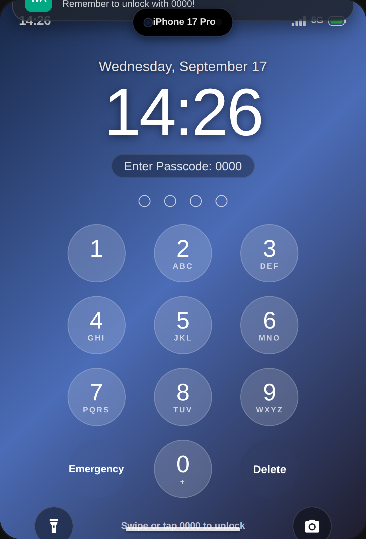 iPhone 17 Simulator cover