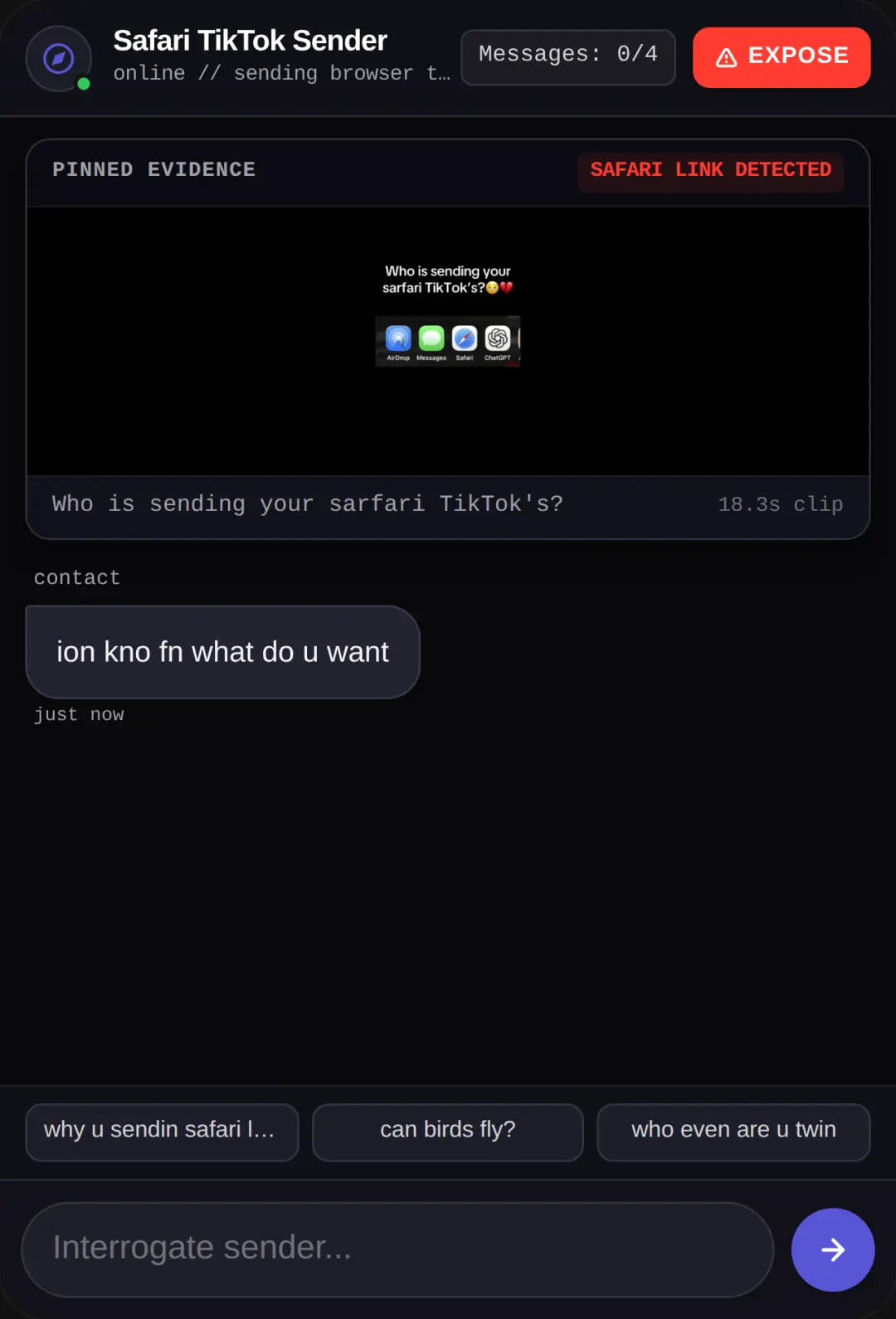 Safari TikTok Sender cover