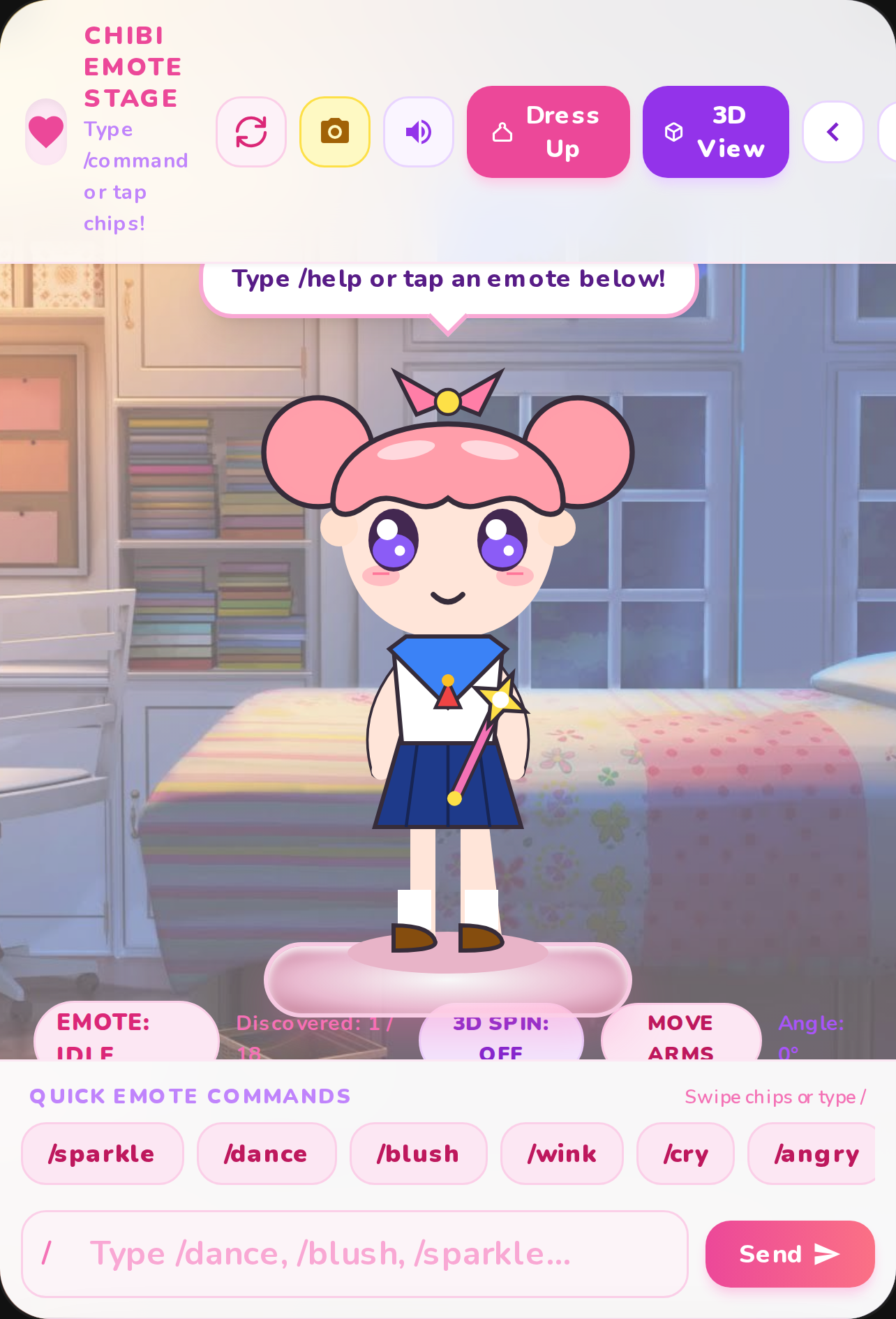 Chibi Emote Stage & Dress Up cover