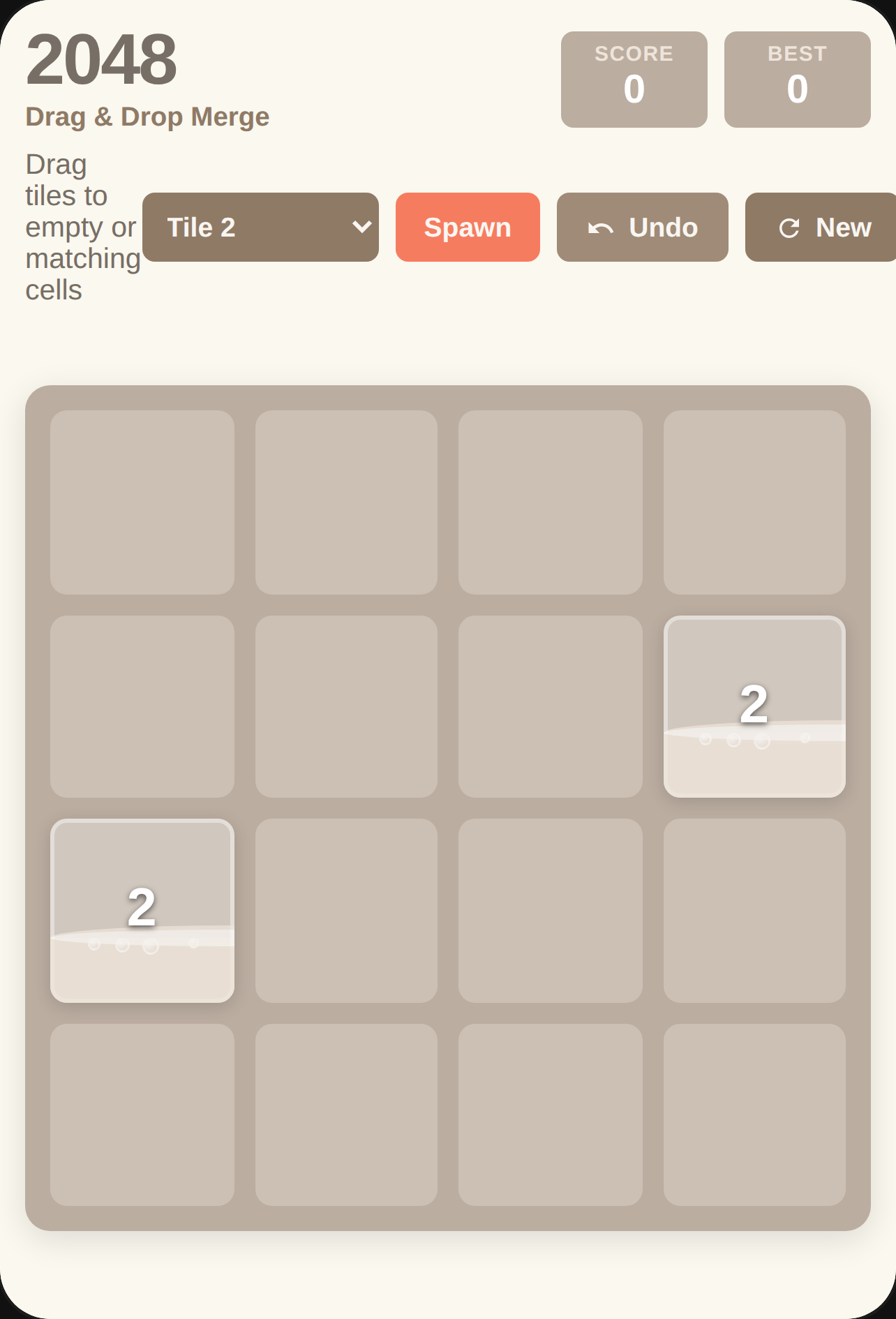 2048 Drag & Drop Merge cover