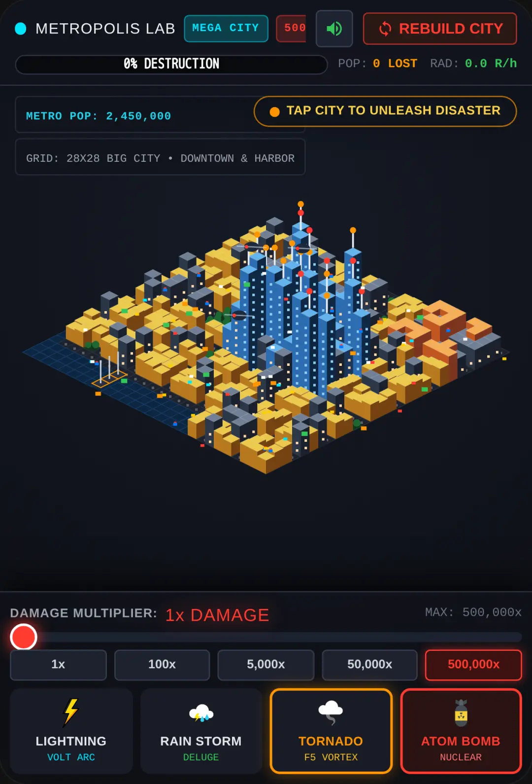 Apocalypse Lab // Big City Weather & Disaster Simulator cover