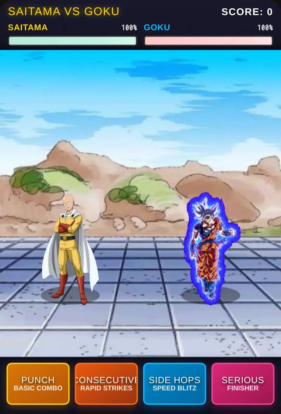 Saitama vs Goku: Anime Showdown cover