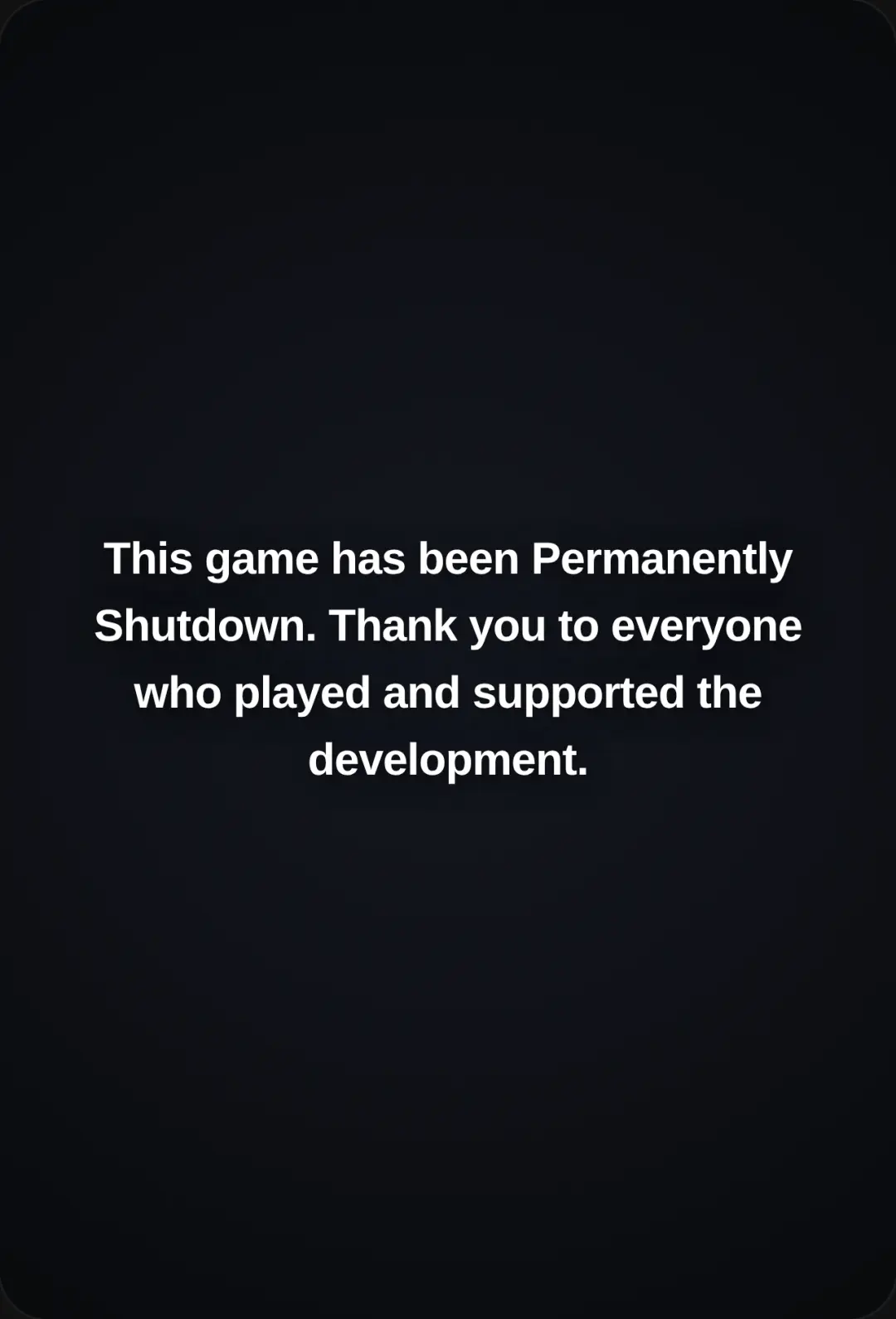 Permanently Shutdown cover