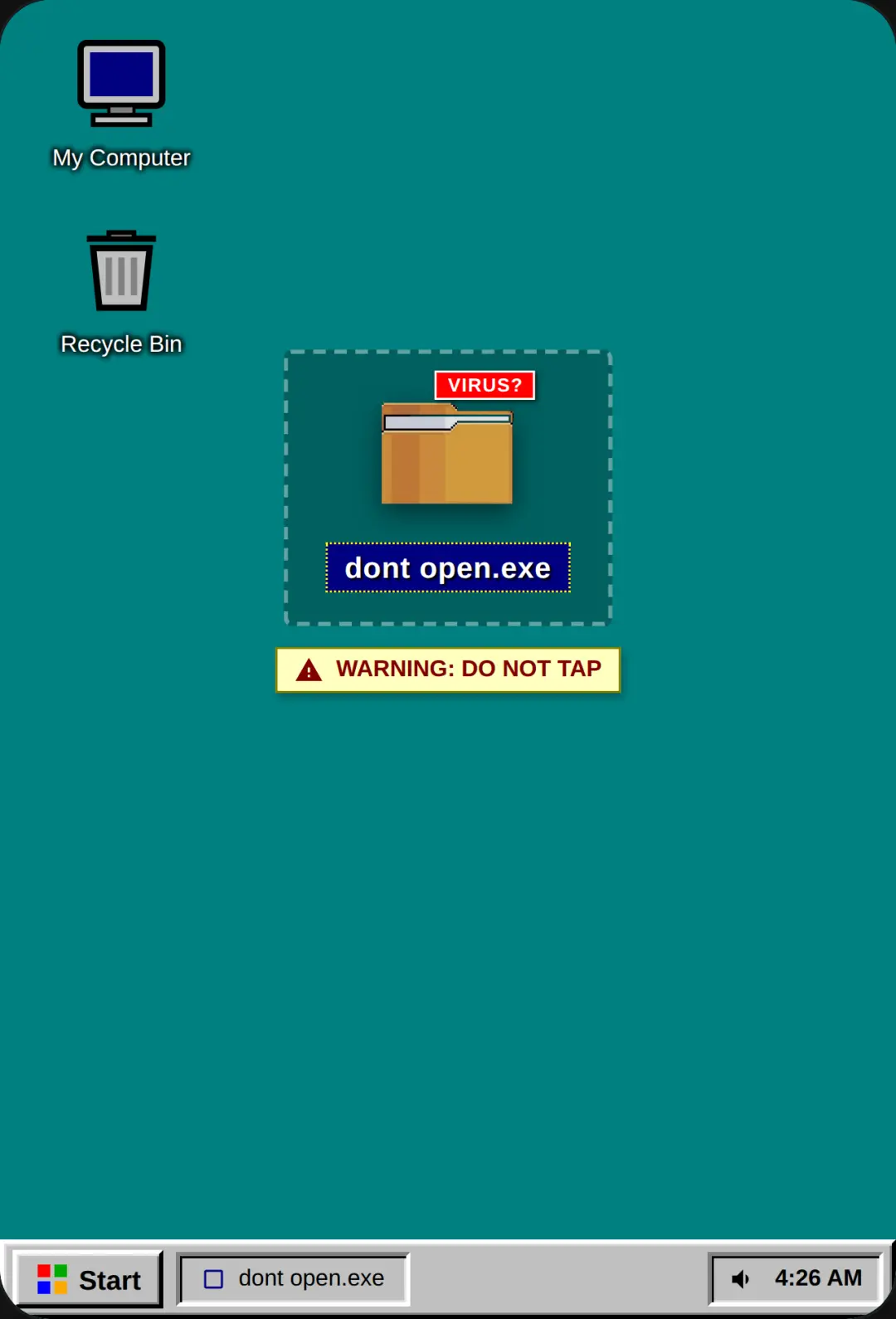 dont open.exe - System Utility cover