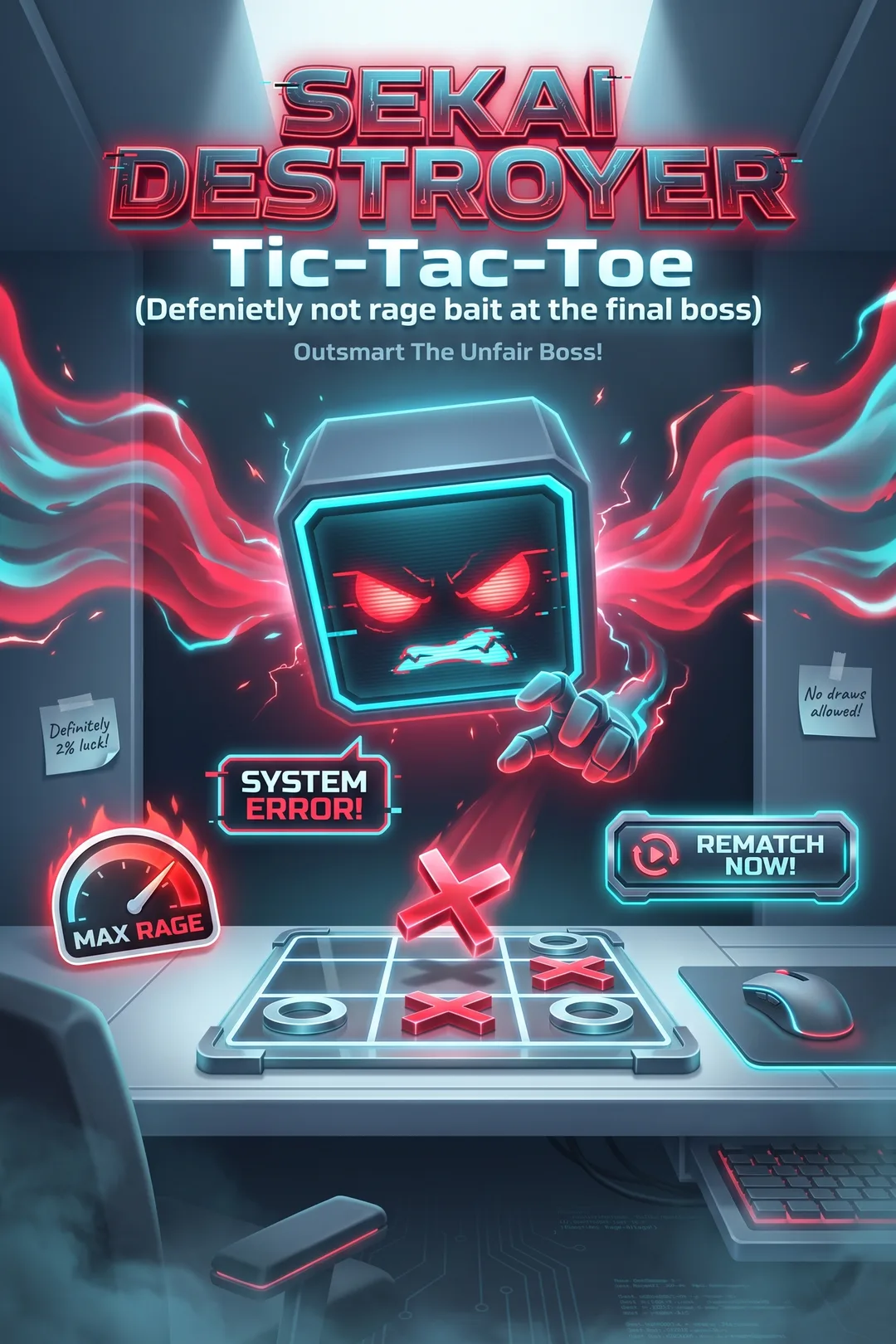 SEKAI DESTROYER Tic-Tac-Toe (Defenietly not rage bait at the final boss)