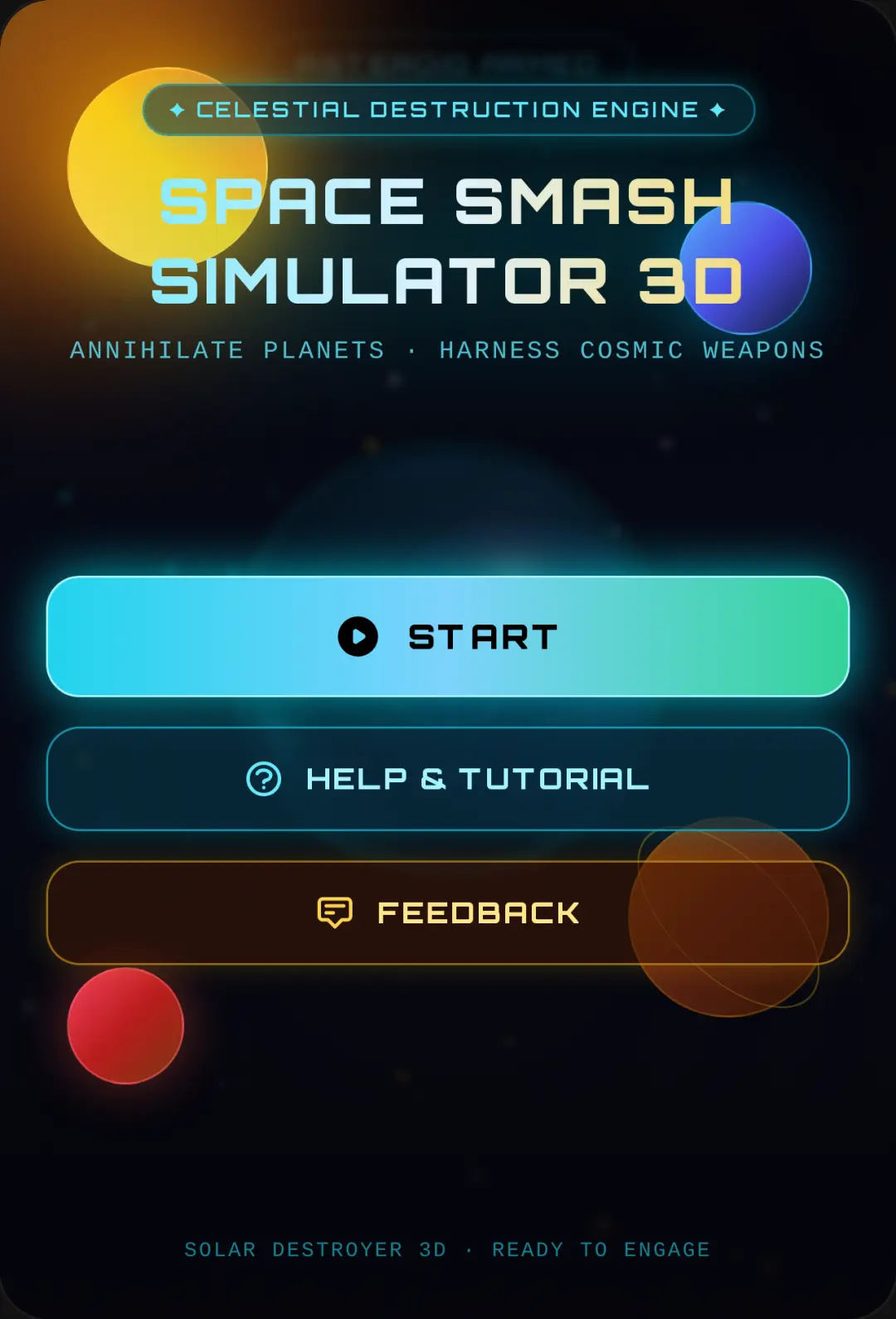 Space Smash simulator 3D cover