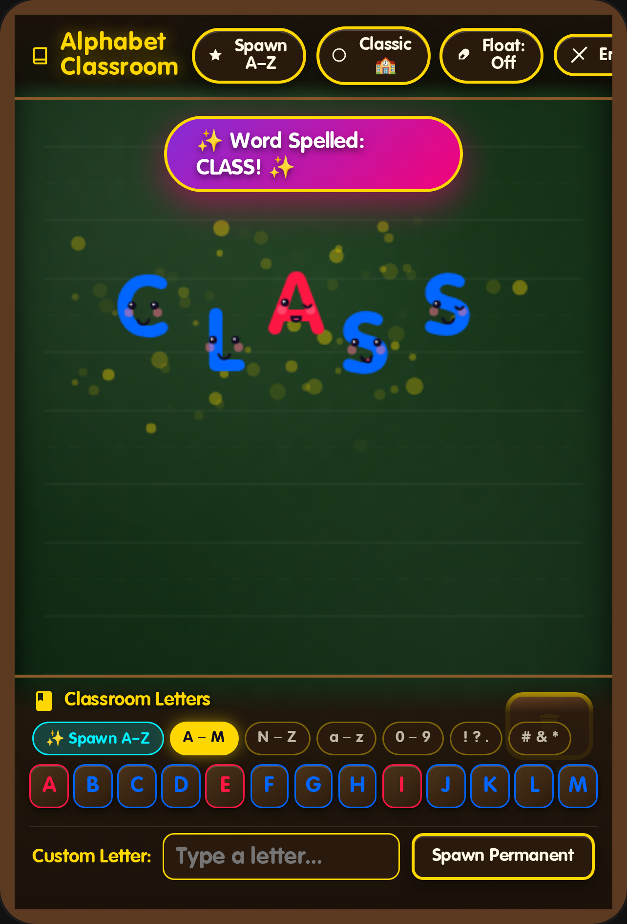 Alphabet Classroom cover