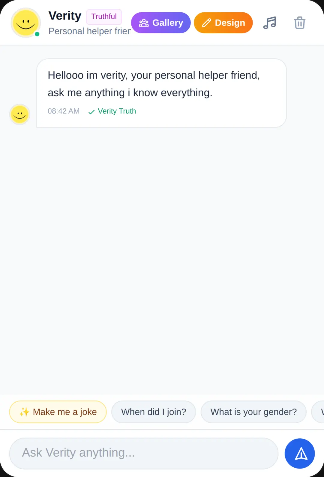 Verity chatbot cover