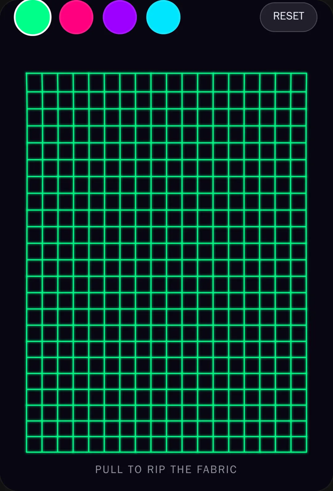 Neon Fabric Rip fabric cover