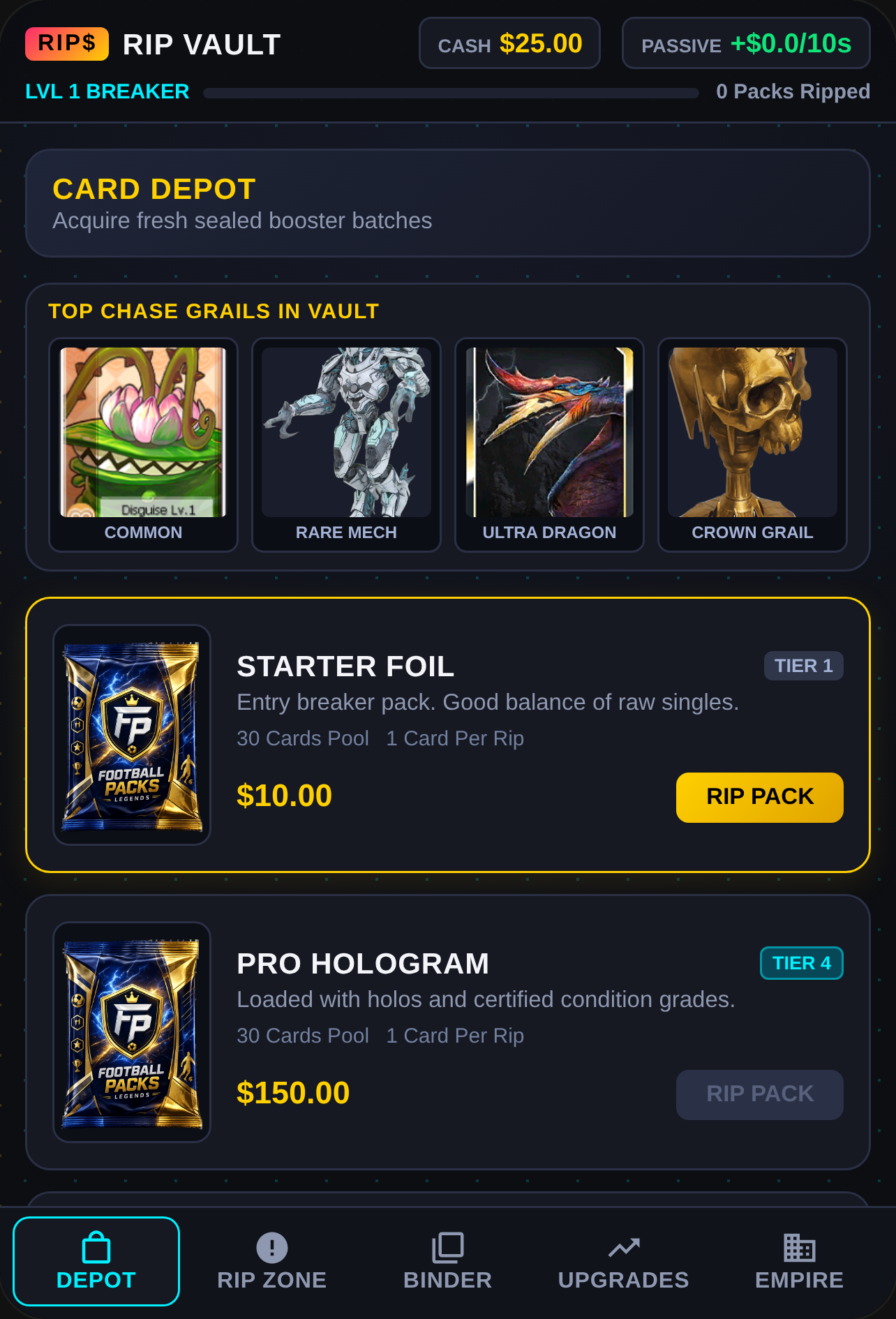 RIP VAULT: Card Empire cover