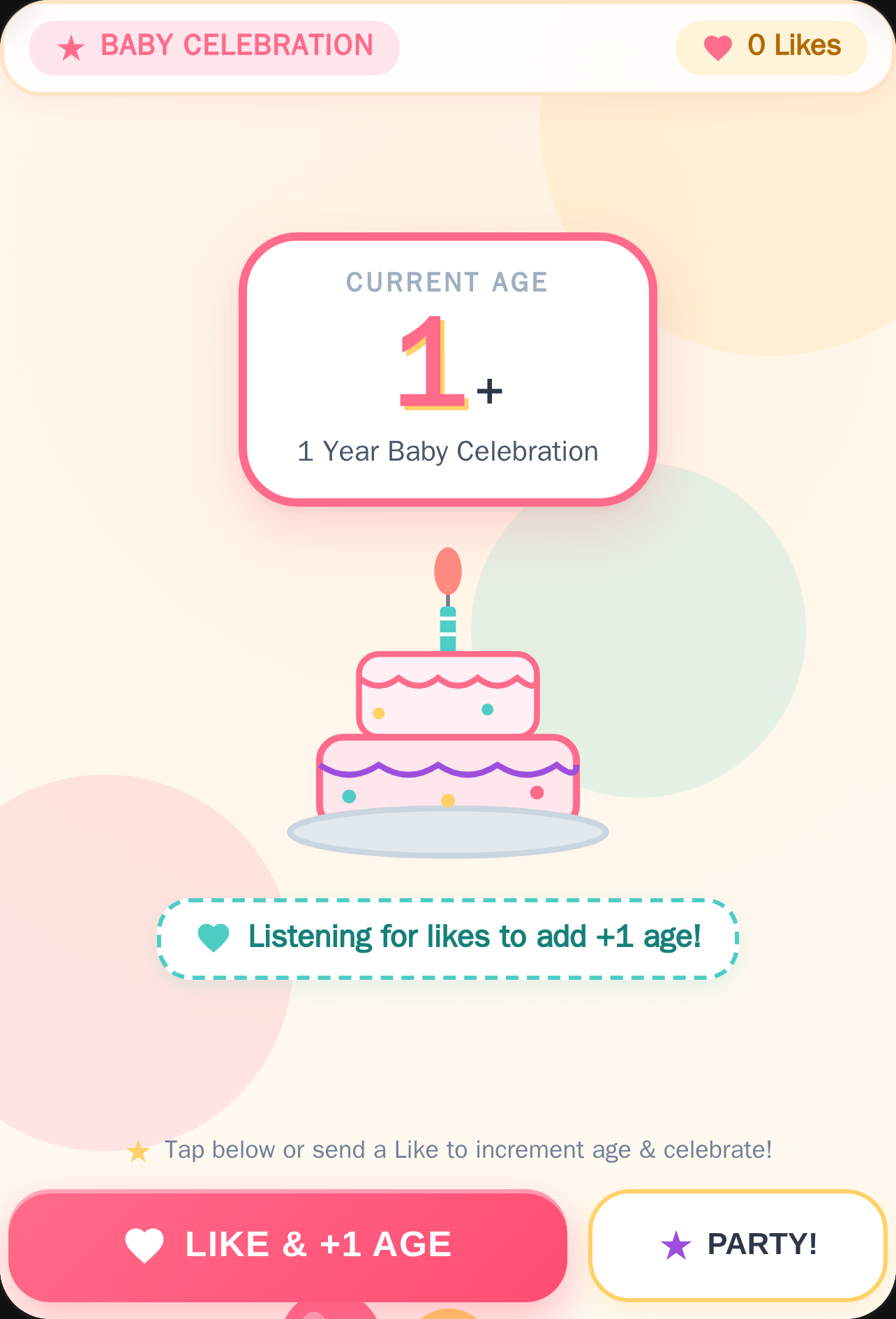 1+ Birthday Age Counter cover