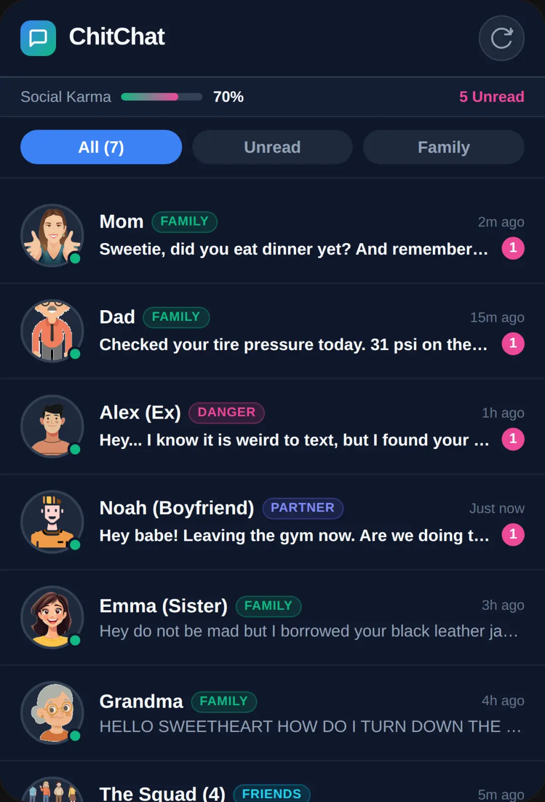 ChitChat - Text Your Contacts cover