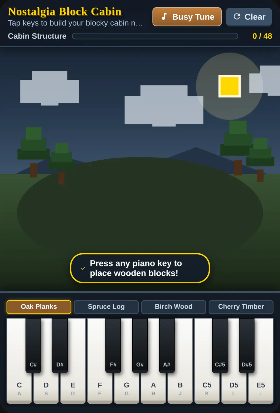 Nostalgia Piano Cabin Builder cover