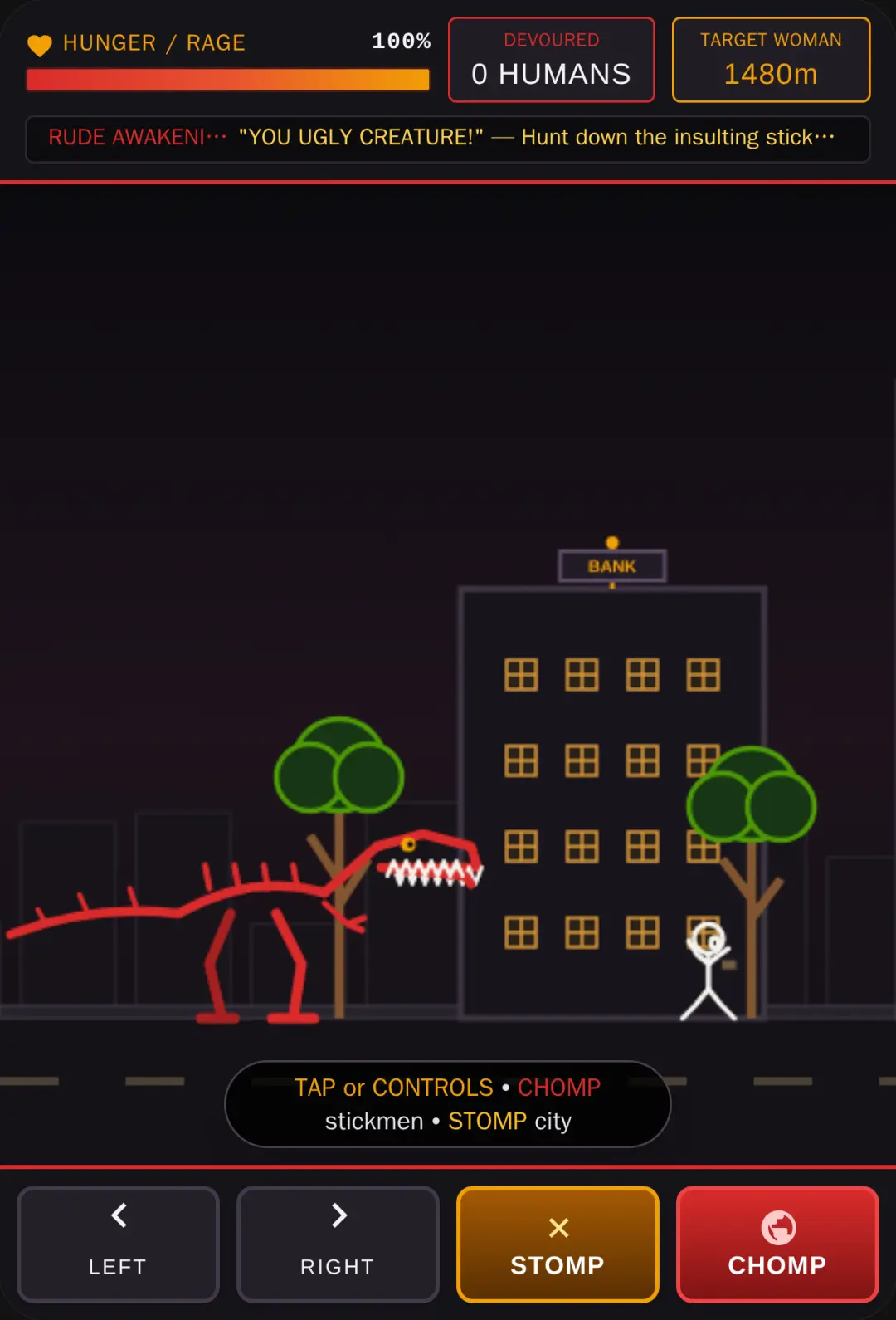 Stickman T-Rex Rampage: Ugly Revenge cover