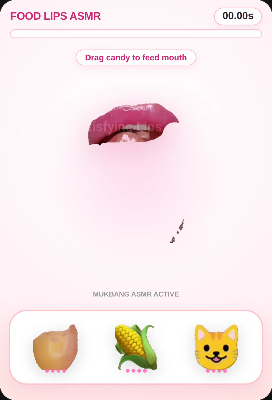 Satisfying Food Lips ASMR game sorry if no work :( cover