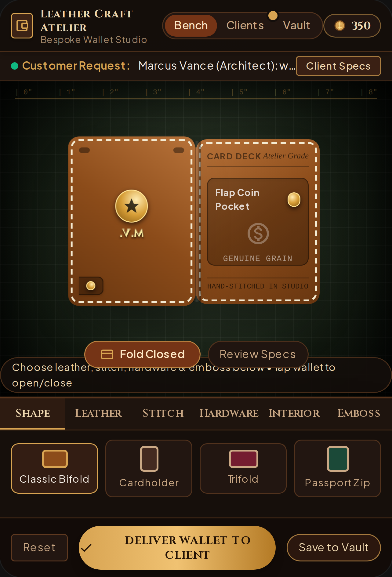 Bespoke Leather Wallet Atelier cover