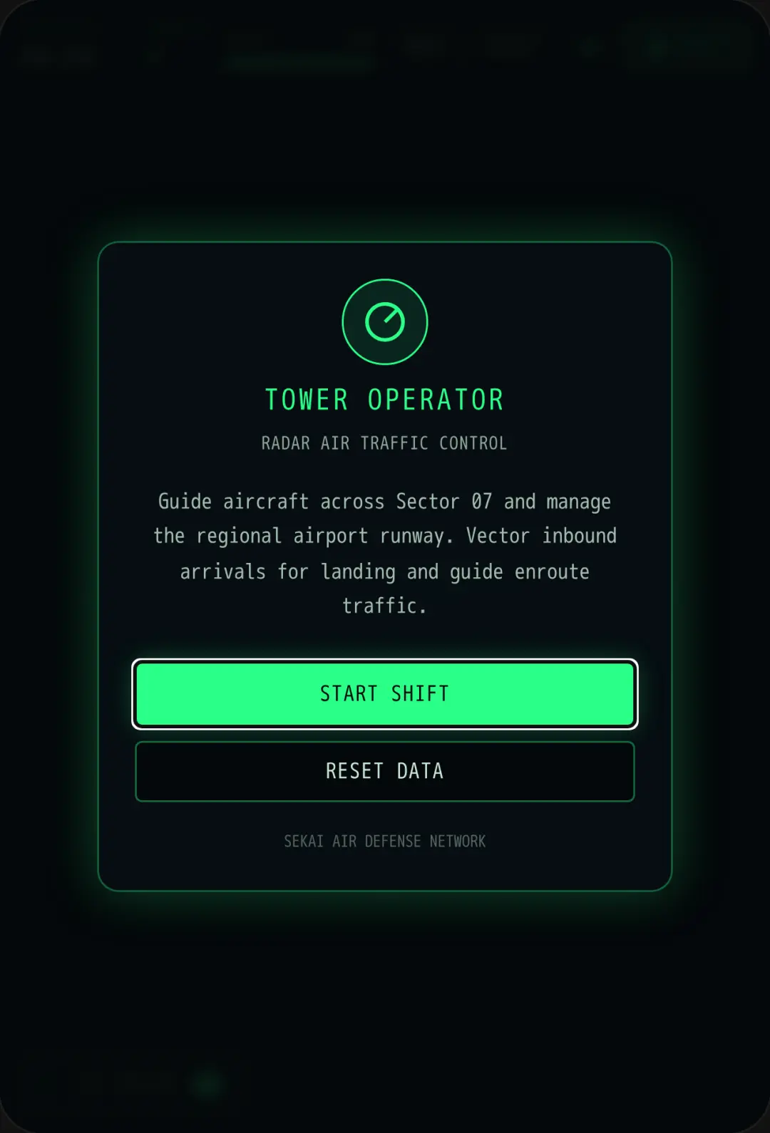 Tower Operator - Radar Scope cover