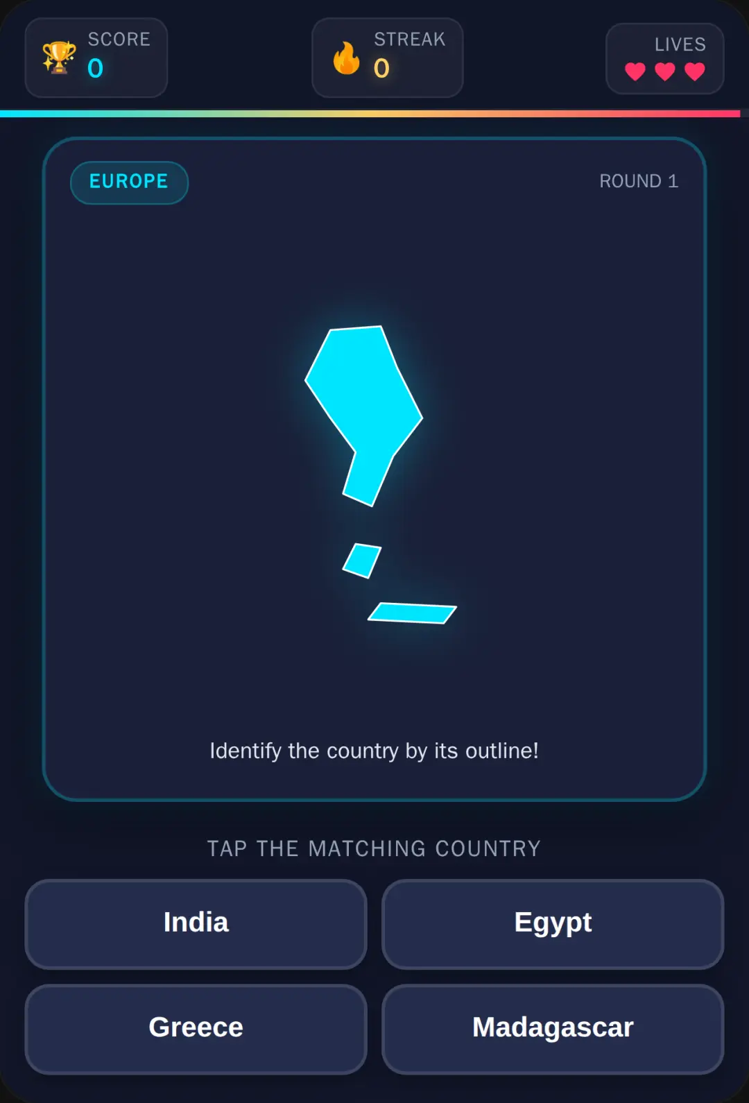 Guess The Country By Shape cover