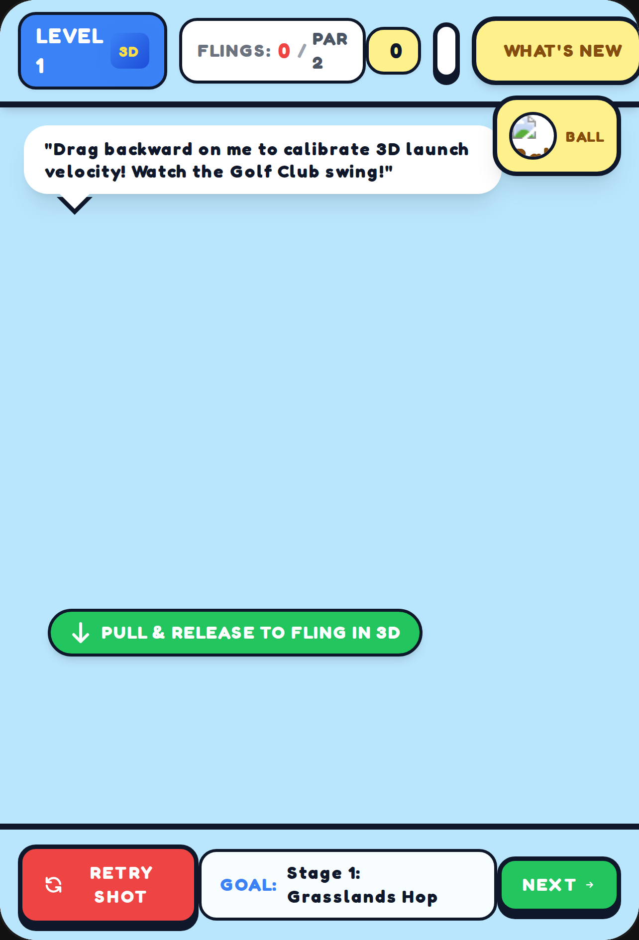 Golf Ball's 3D Big Fling Traversal cover