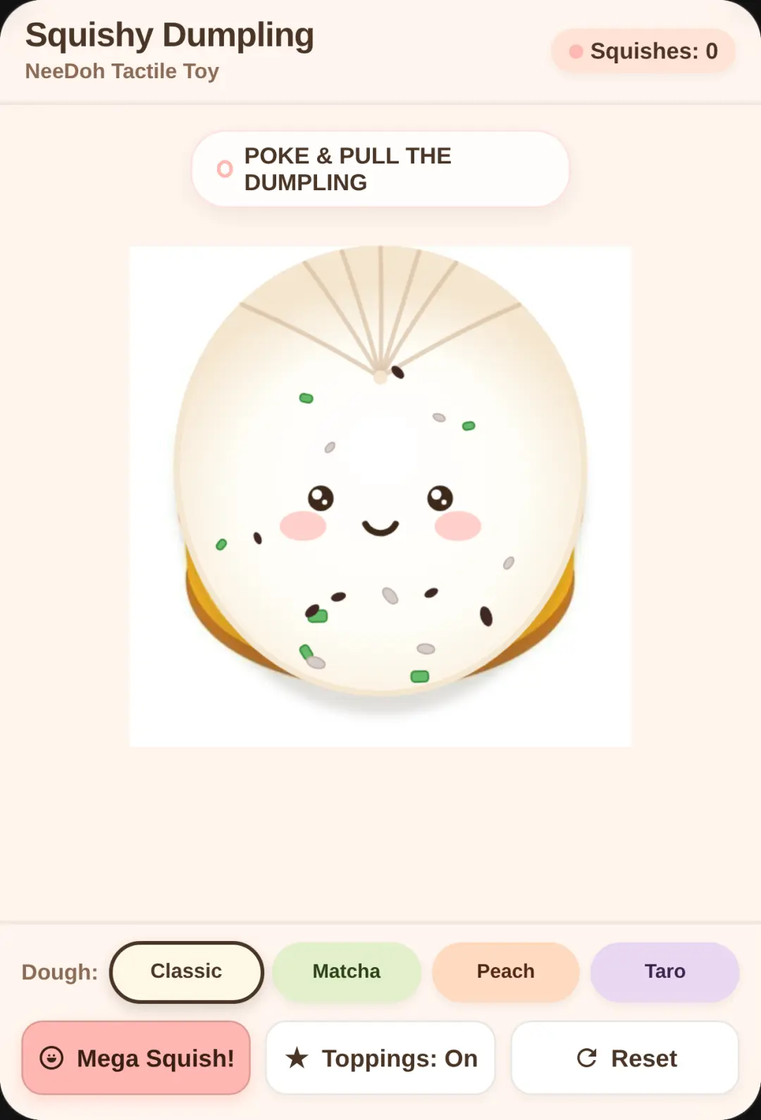 Needoh Dumpling Squishy cover