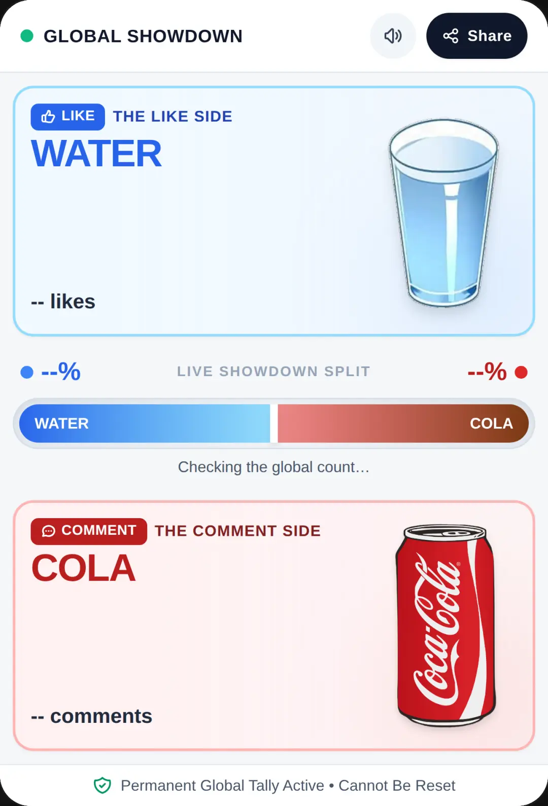 Global Showdown: Water vs Cola cover