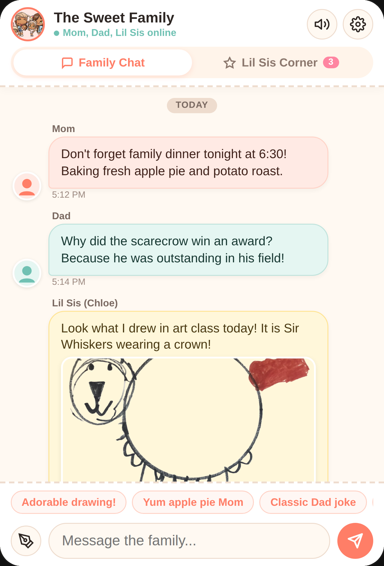 Family Chat & Lil Sis Corner cover