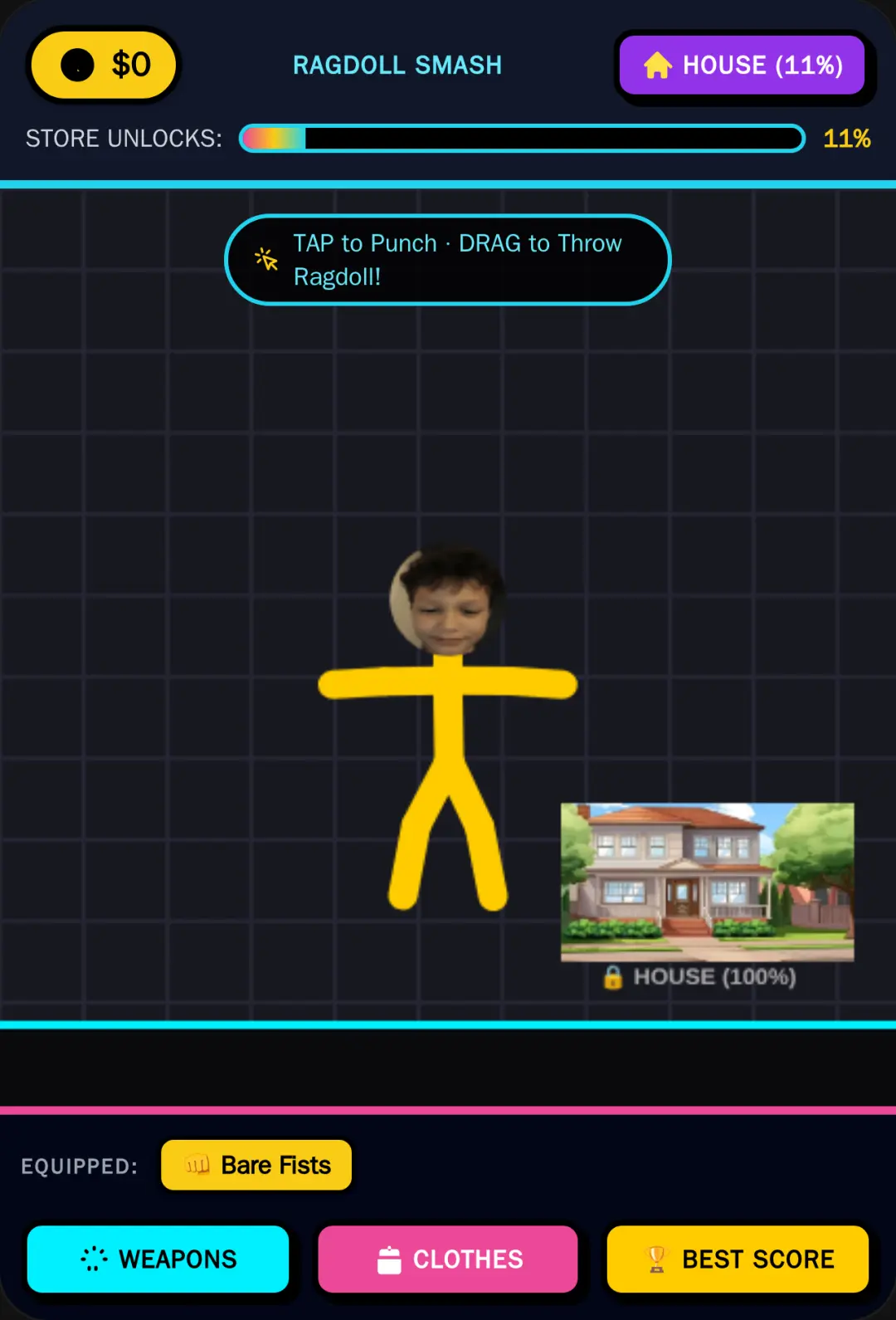 Ragdoll Smash: Gaming House Secret a cover