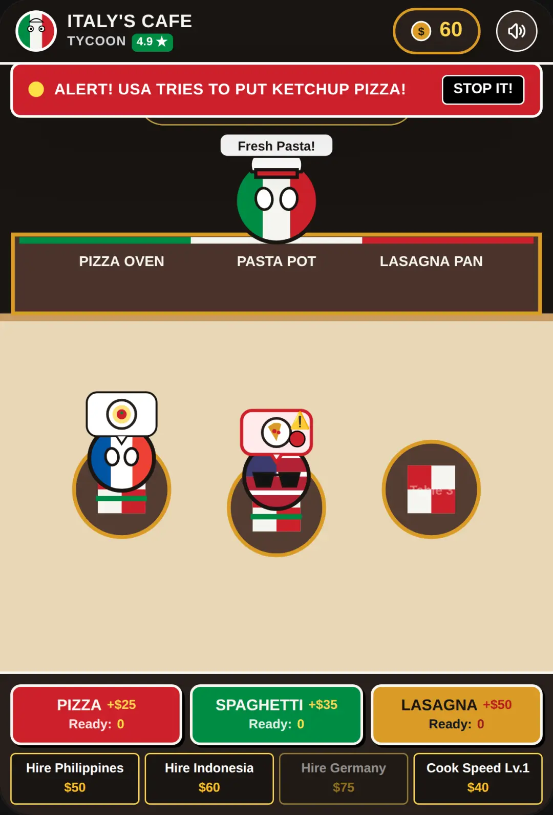 Italy Cafe Tycoon - Countryballs cover