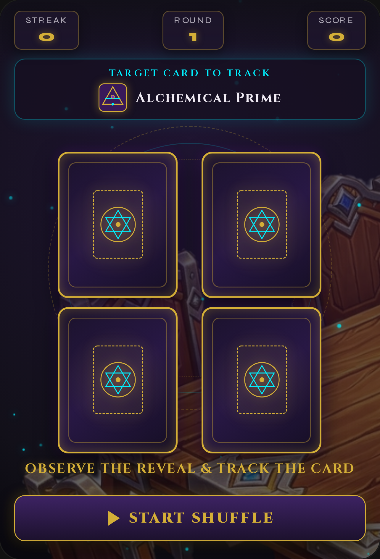 Arcane Shuffle — Guess the Mystic Card cover