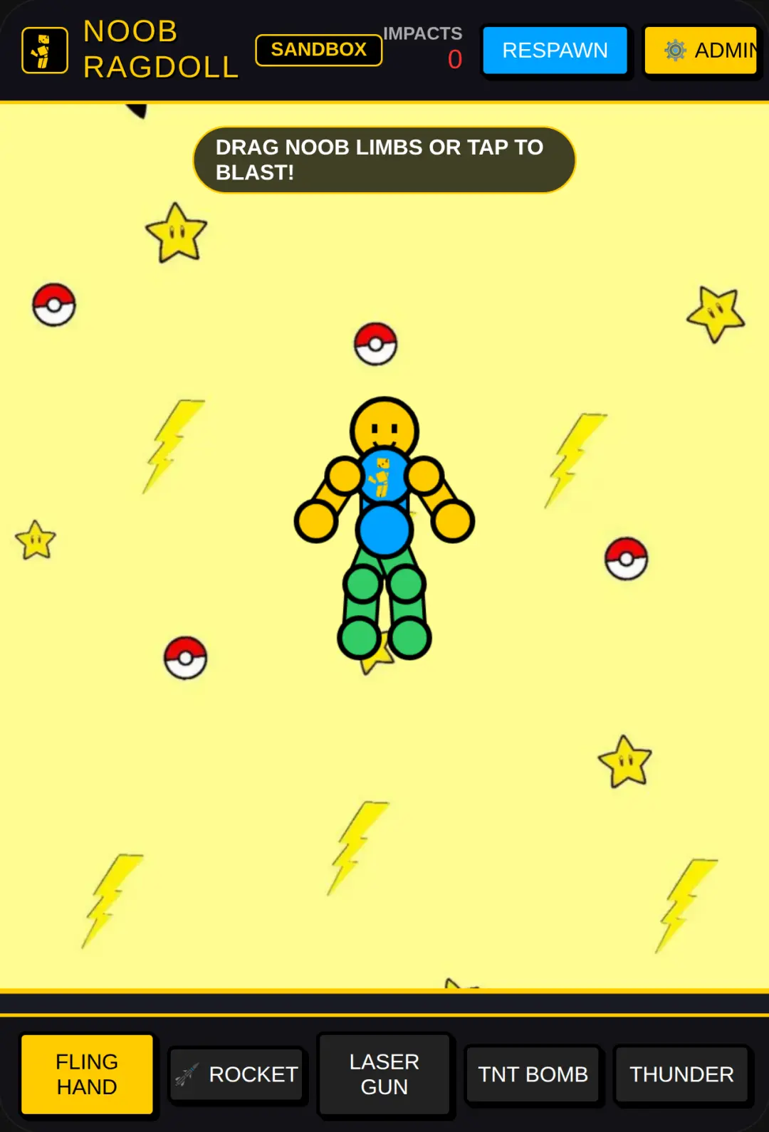 Noob Ragdoll Pikachu Sandbox cover
