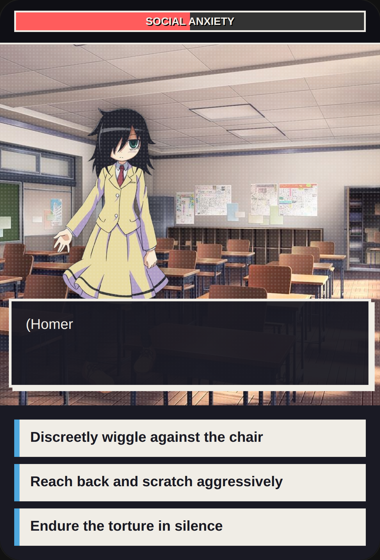 Tomoko' Kuroki's Itchy Homeroom cover