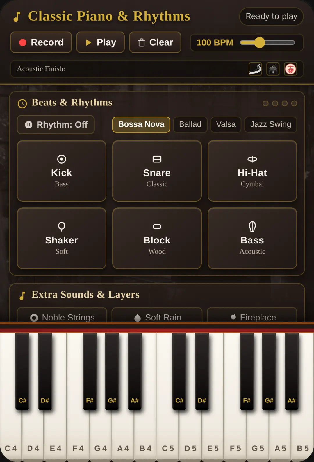 Classic Piano & Rhythms cover