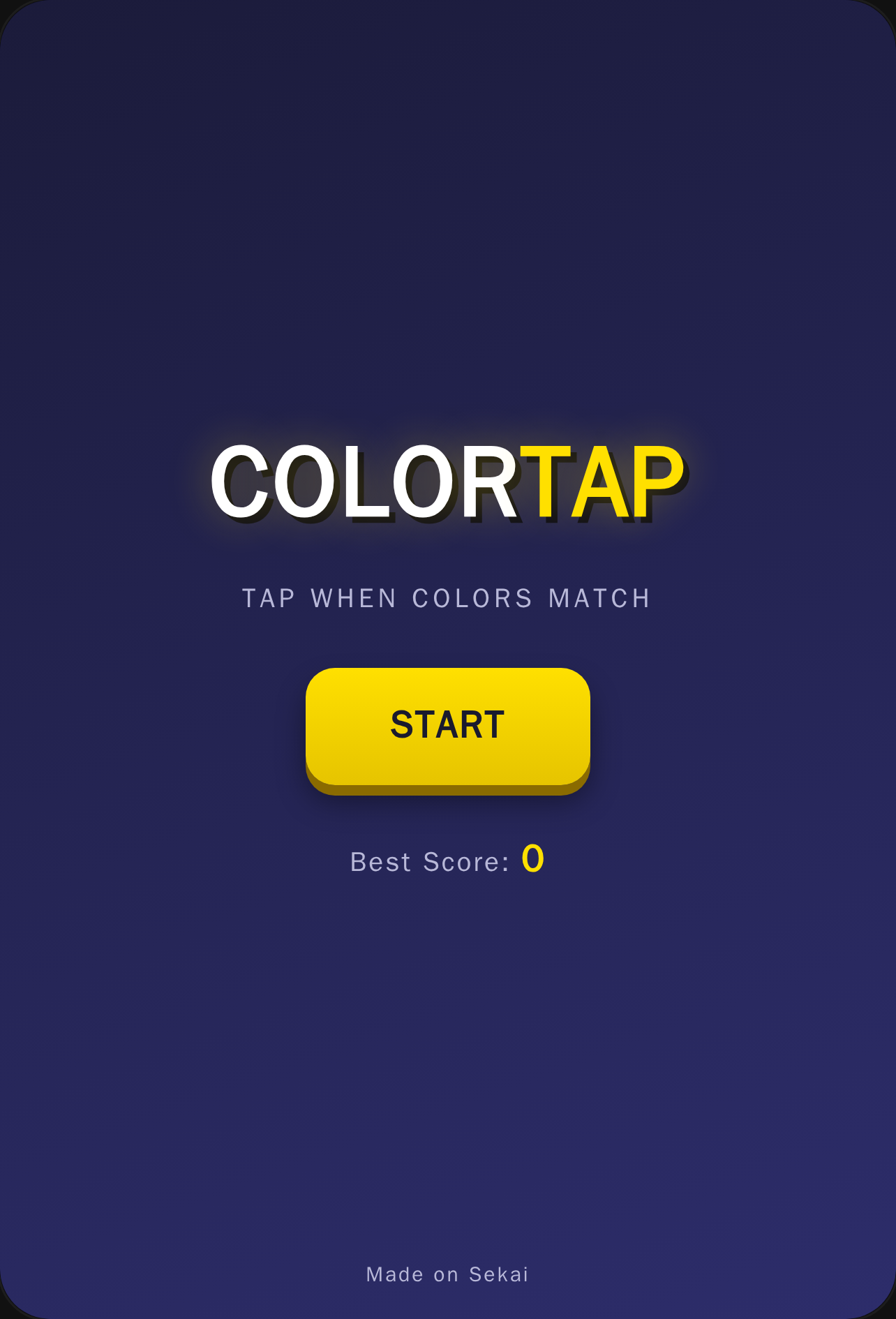 Color Tap cover