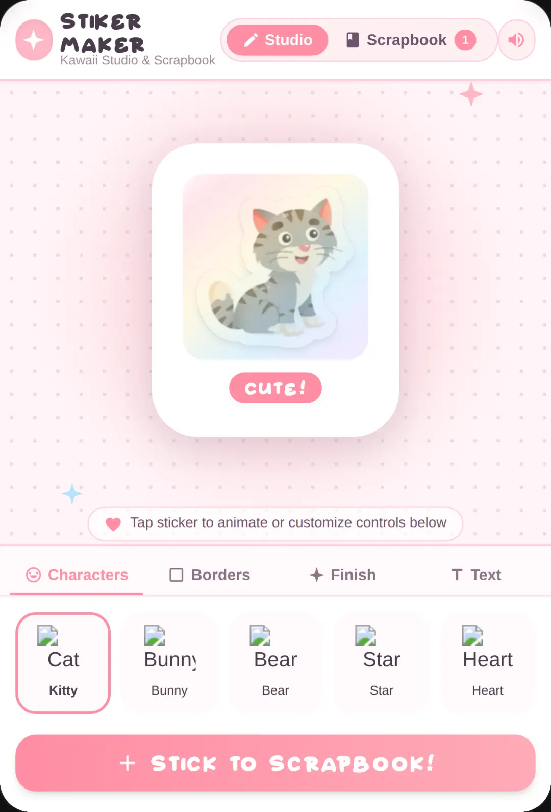 Cute Kawaii Sticker Maker & Scrapbook cover