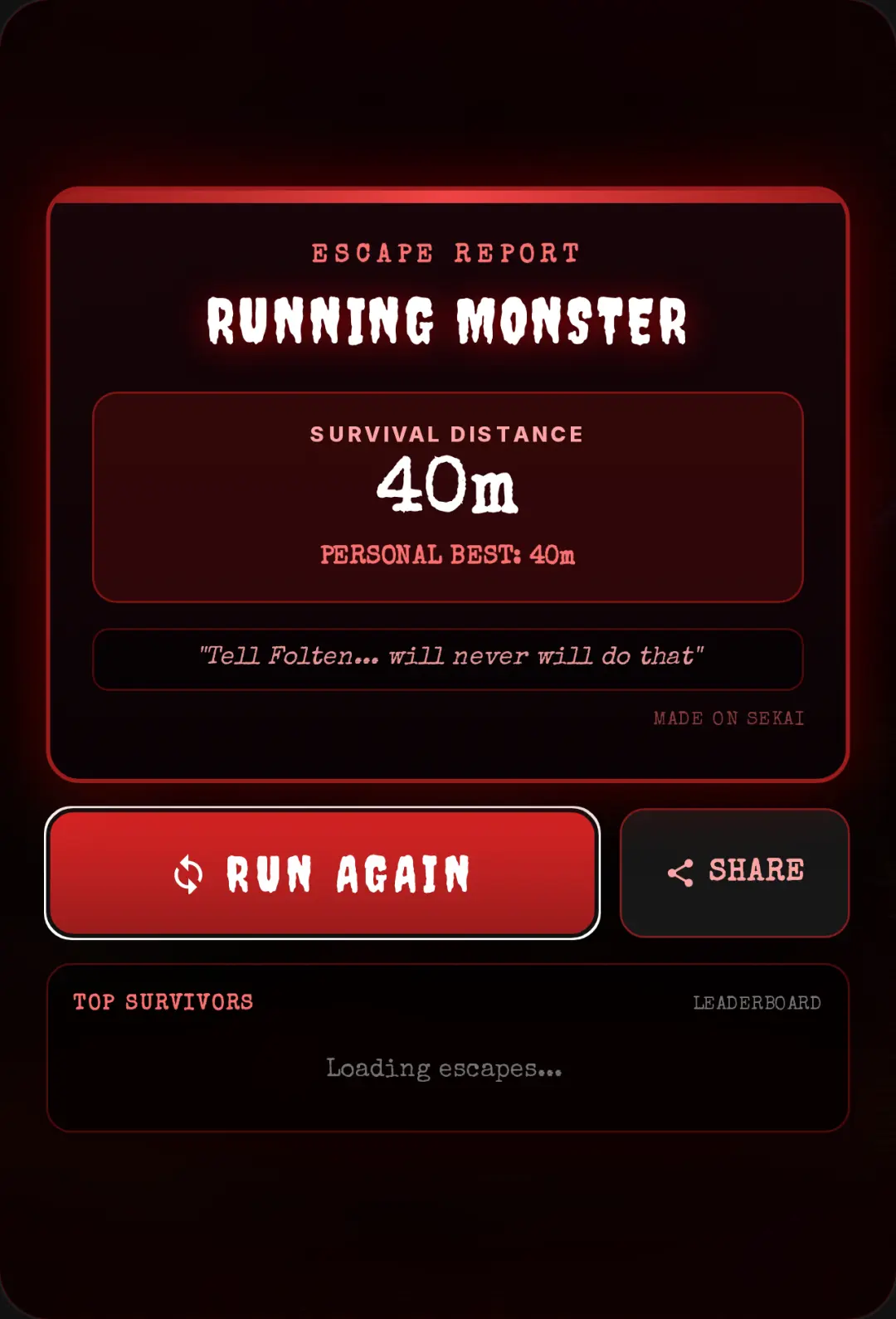 Running Monster cover
