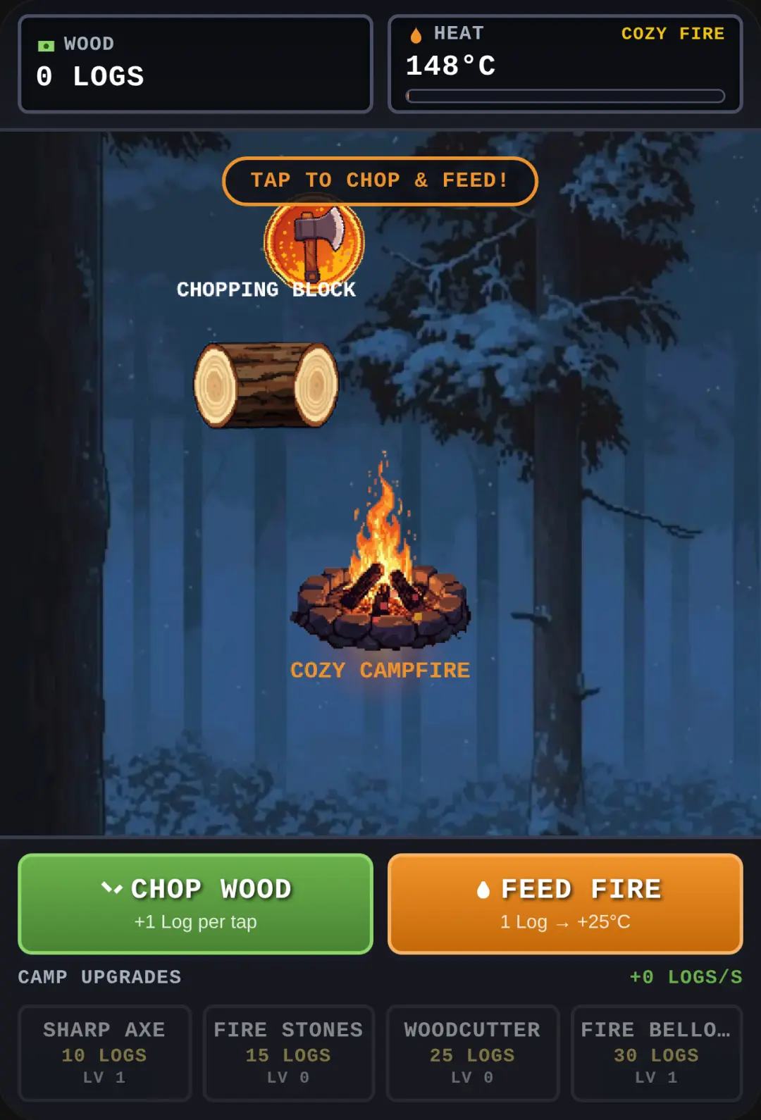 Cozy Campfire Woodcutter cover