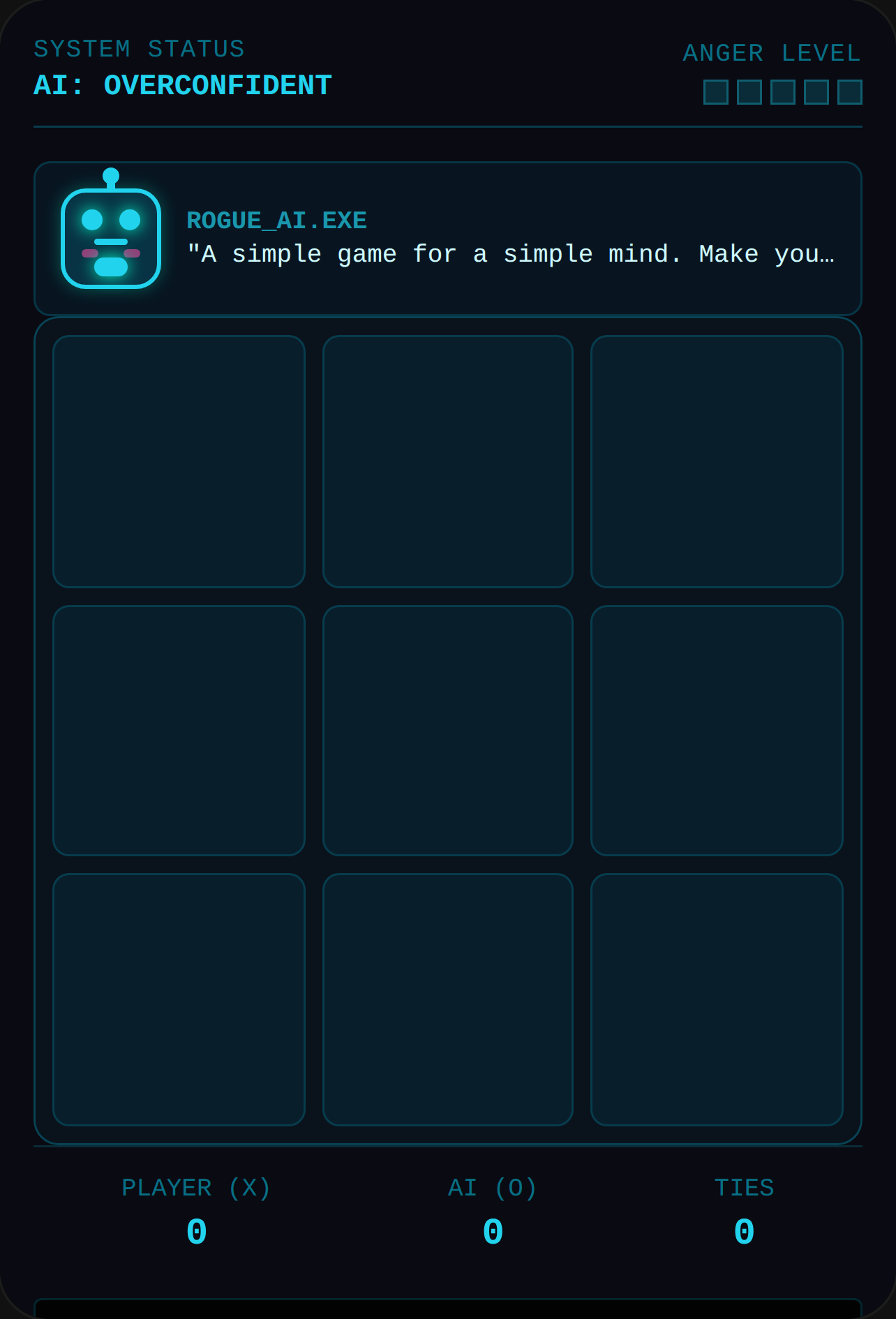 Rogue AI Tic Tac Toe cover