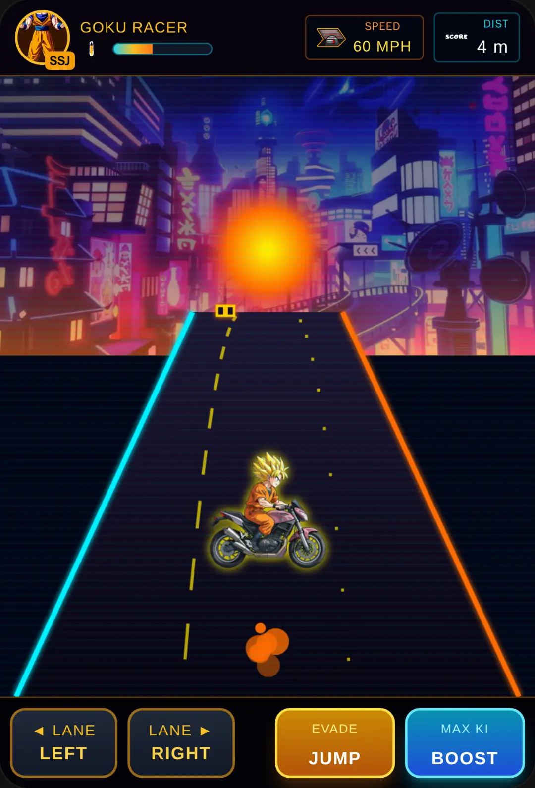 Goku Bike Dash: Gojo Showdown cover