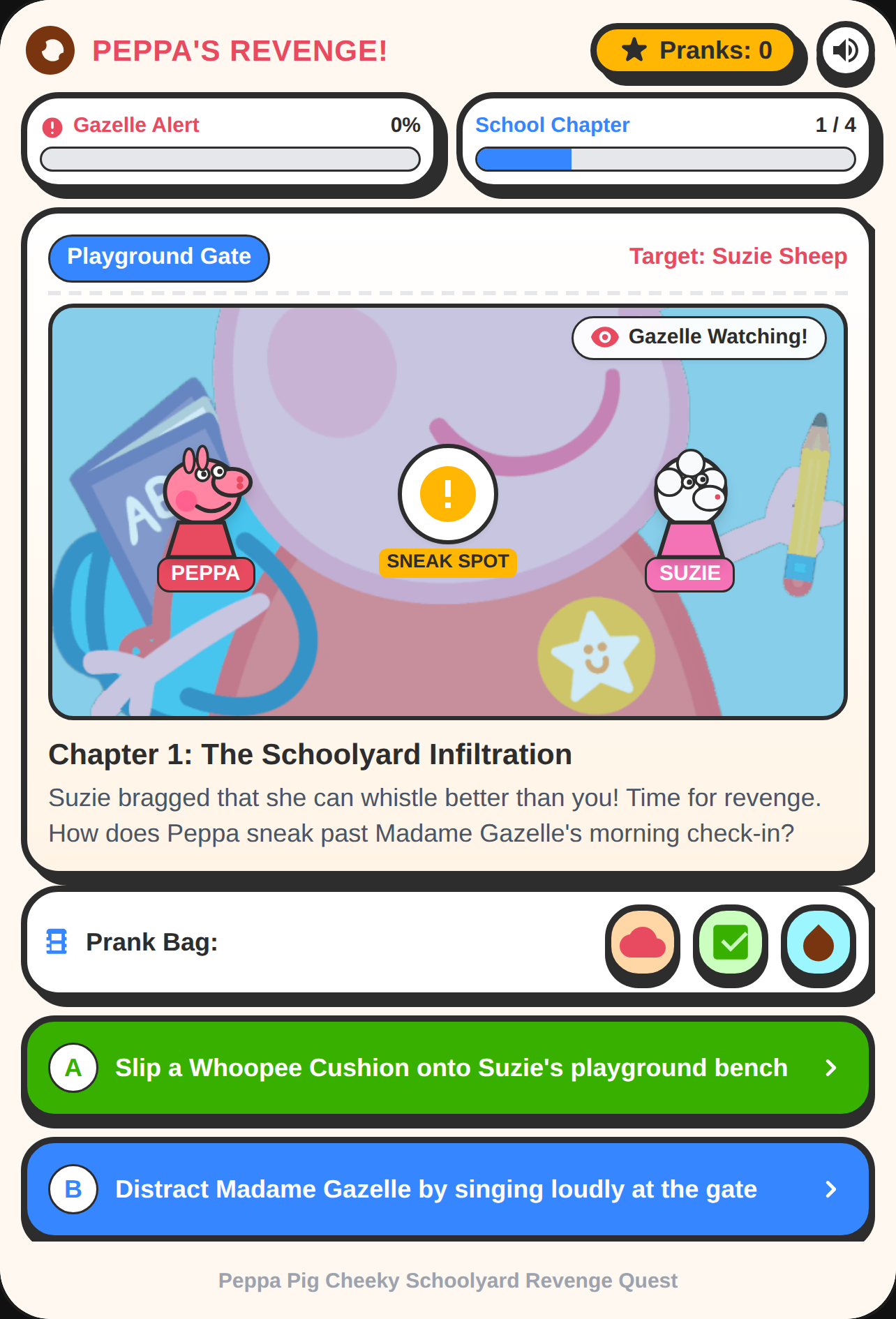 Peppa's Sneaky School Revenge cover