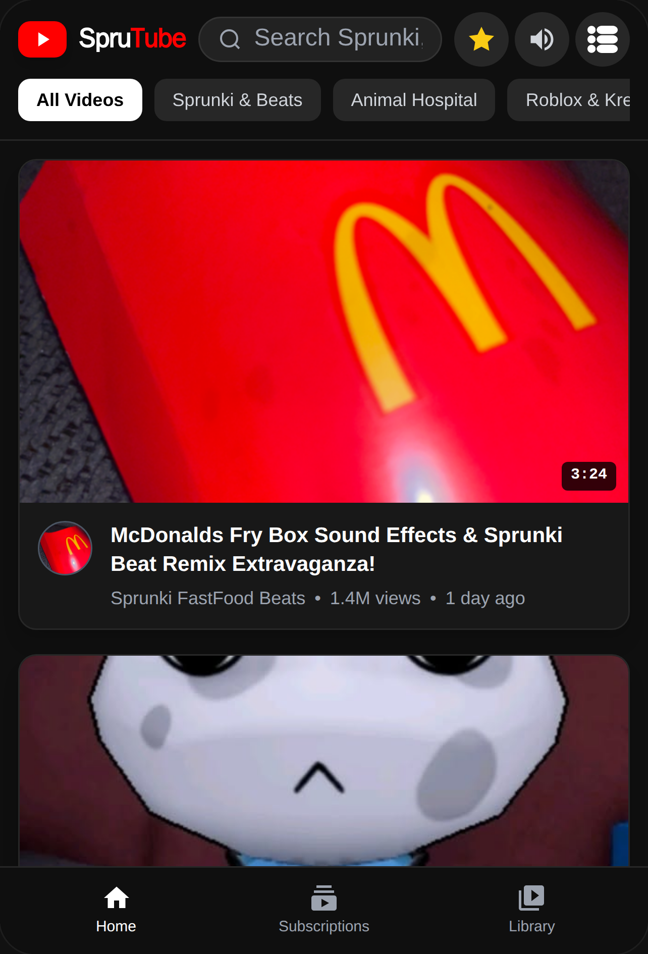SpruTube - Sprunki, Roblox, Horror & Friends cover
