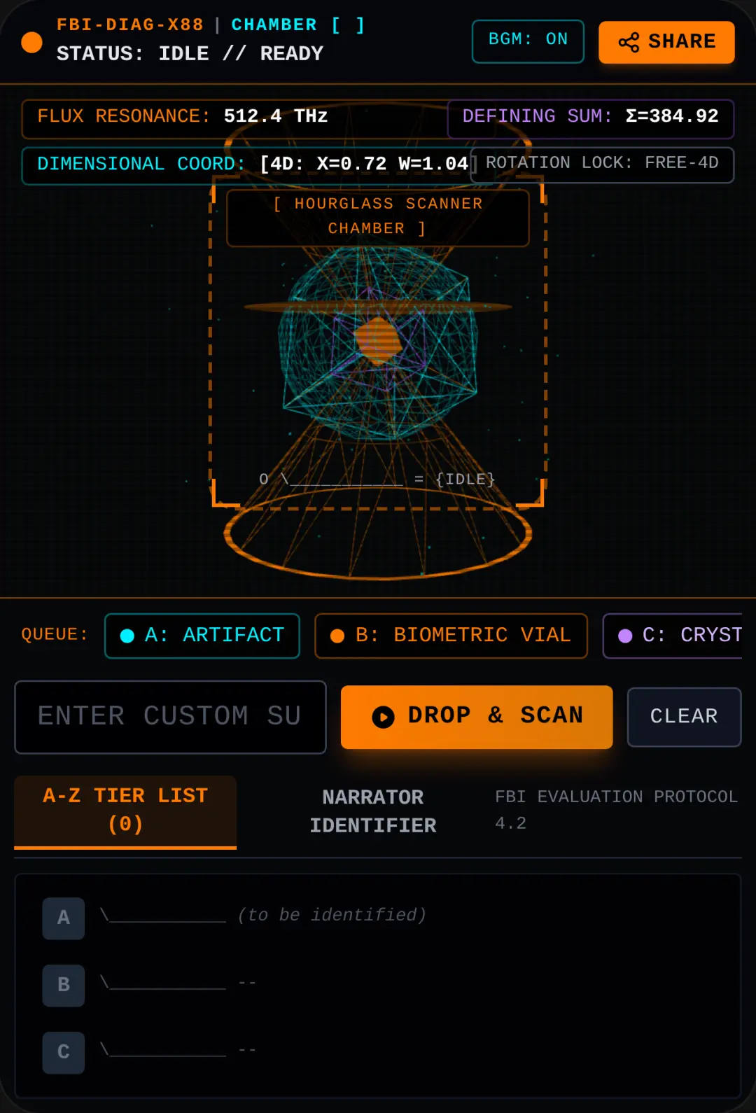 Hypercube Evaluation Chamber cover