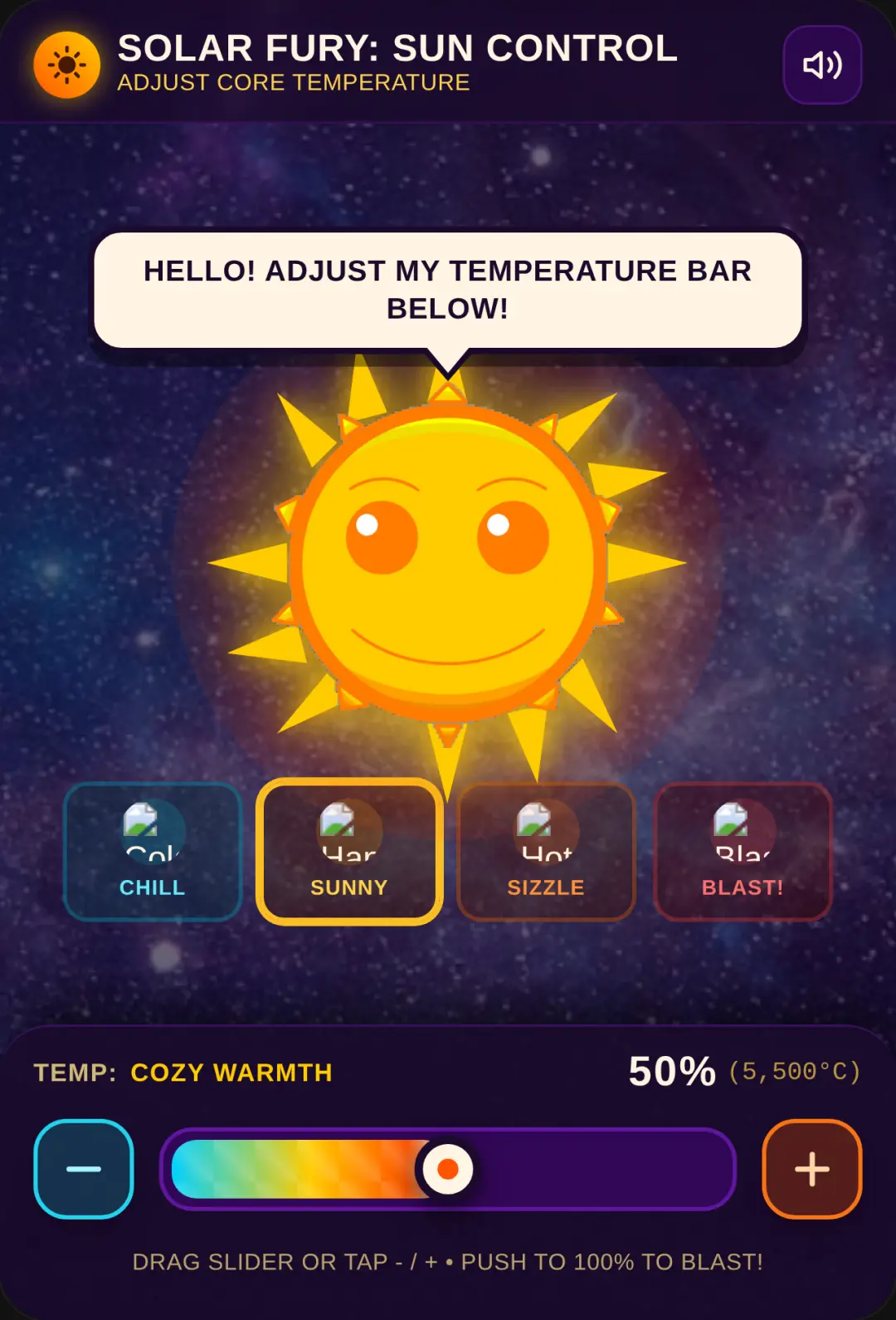 Solar Fury: Sun Temperature Control cover
