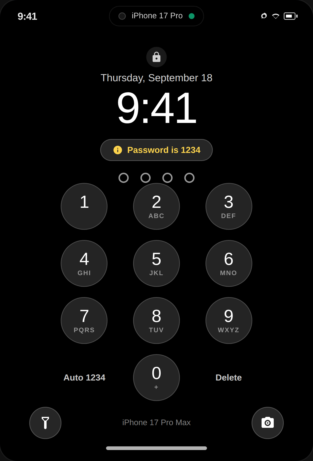 iPhone 17 Pro Max Simulator cover