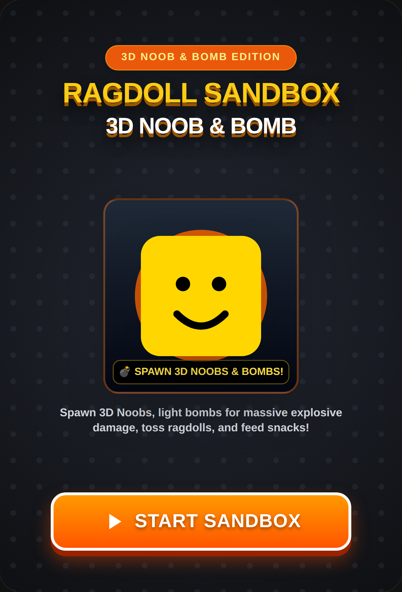 Ragdoll Noob: 3D Bomb & Sandbox cover