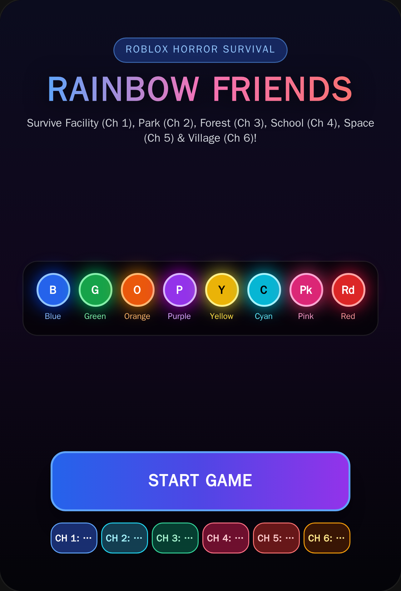 Rainbow Friends: Chapters 1, 2, 3, 4 & 5 cover