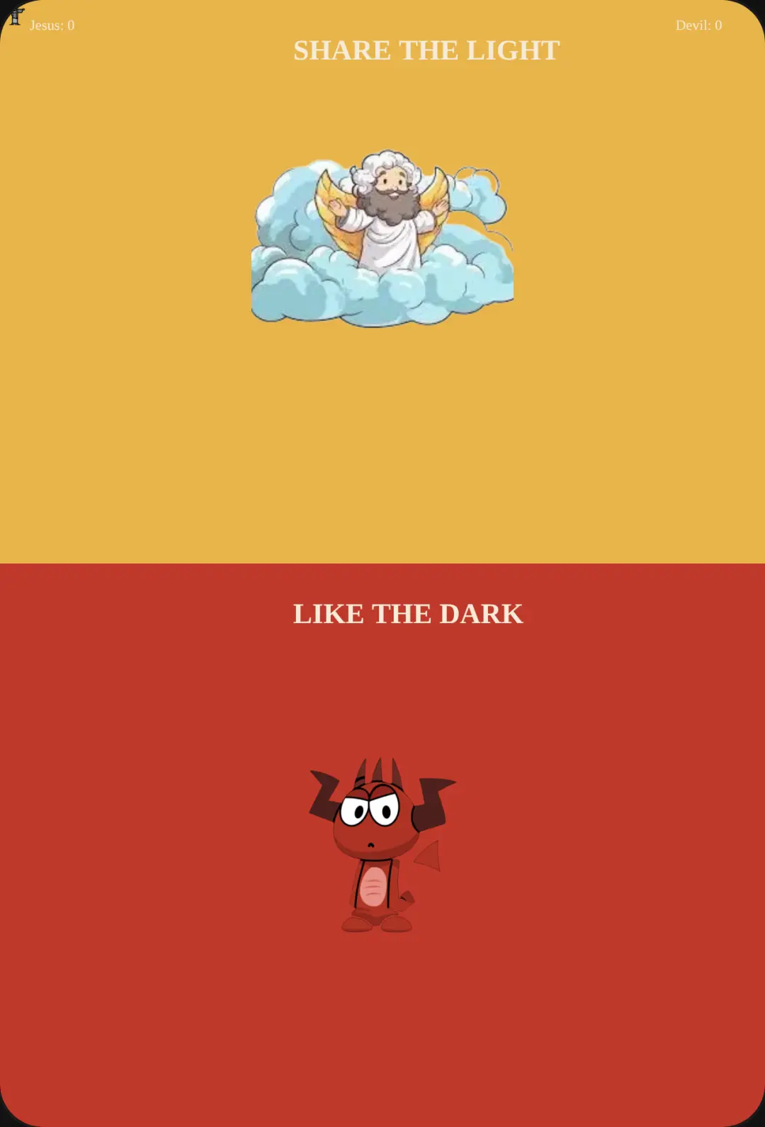 God vs Devil Vote cover