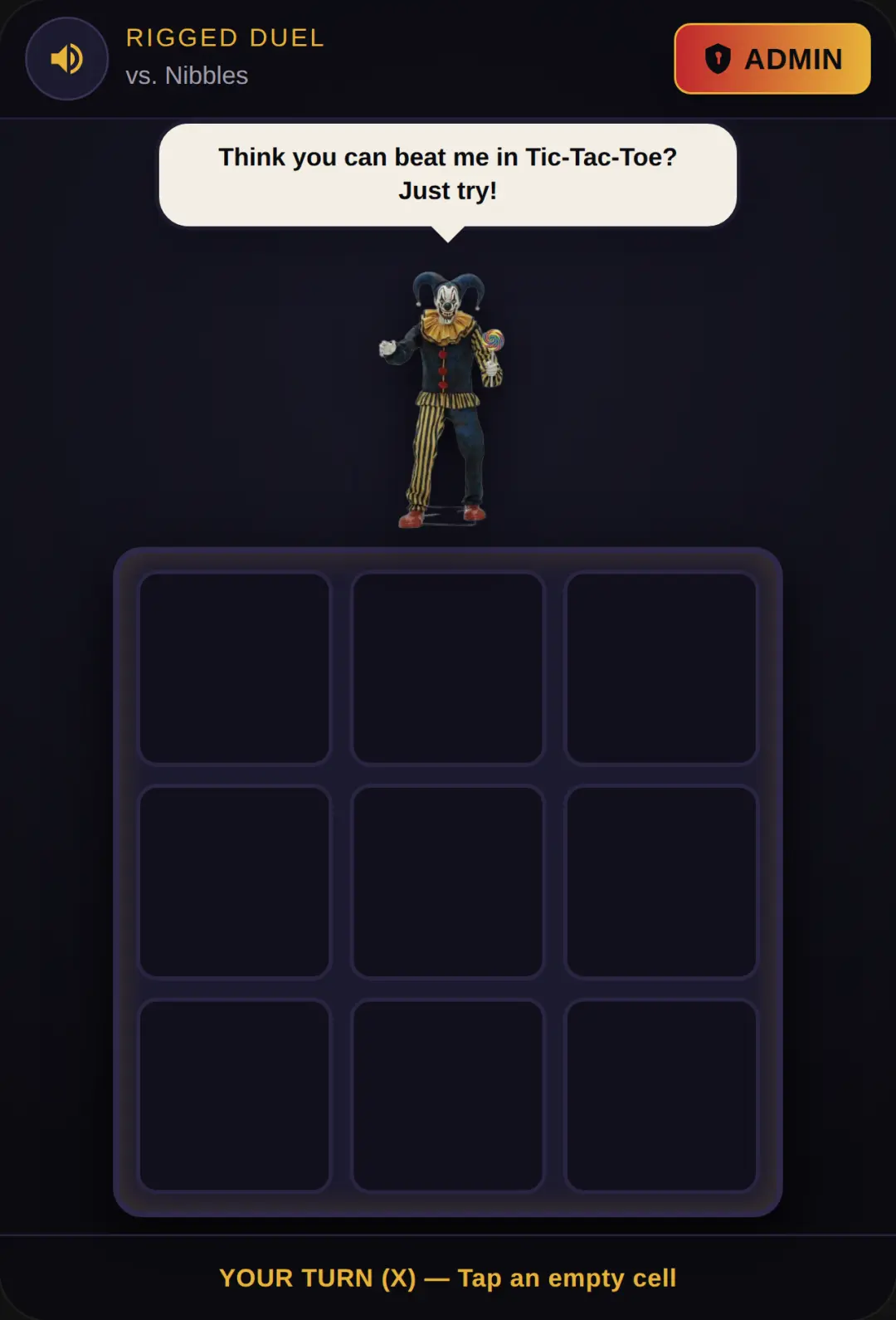 Nibbles' Rigged Tic-Tac-Toe cover
