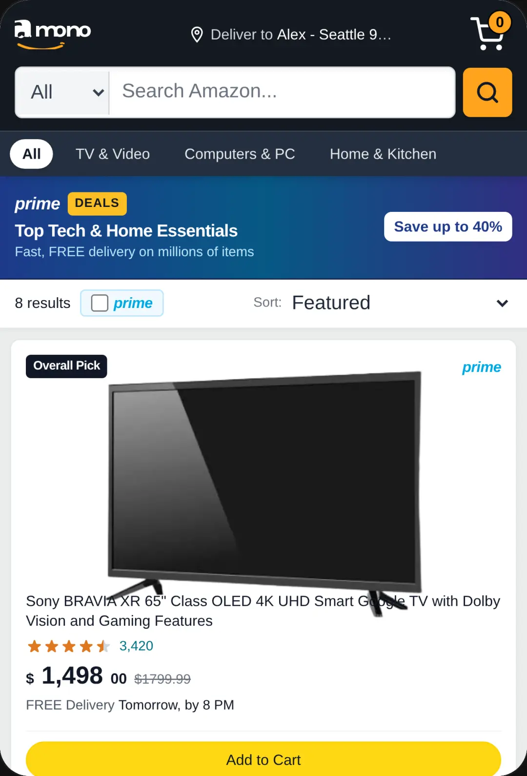 Amazon - Electronics & Home cover